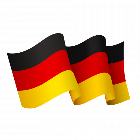 Waving Germany flag icon isolated on transparent background PNG - 9