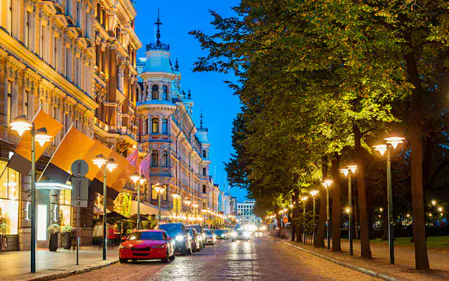 عکس کشور فنلاند - زندگی شبانه در هلسینکی