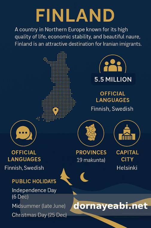 اینفوگرافی کشور فنلاند