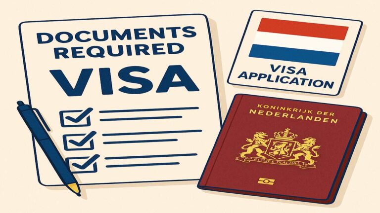 لیست کامل مدارک برای درخواست ویزای هلند