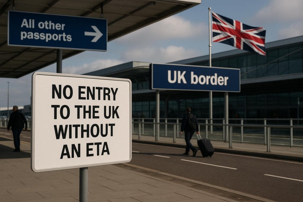 بریتانیا سفر بدون ETA را ممنوع کرد