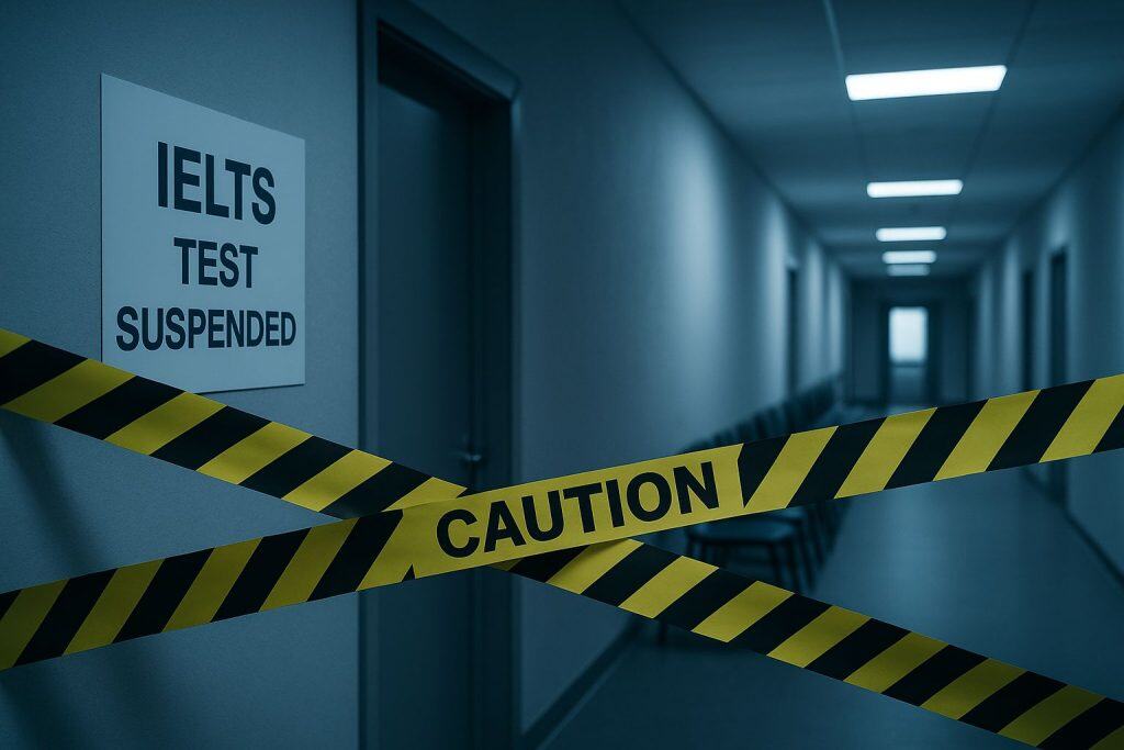 تعلیق ناگهانی ثبت نام آیلتس